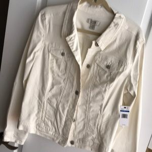 Crop lightweight denim jacket